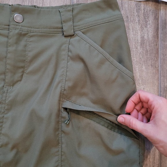 Duluth Trading Co. Women's Dry on the Fly Olive Green Skort Size 10 - Picture 4 of 9